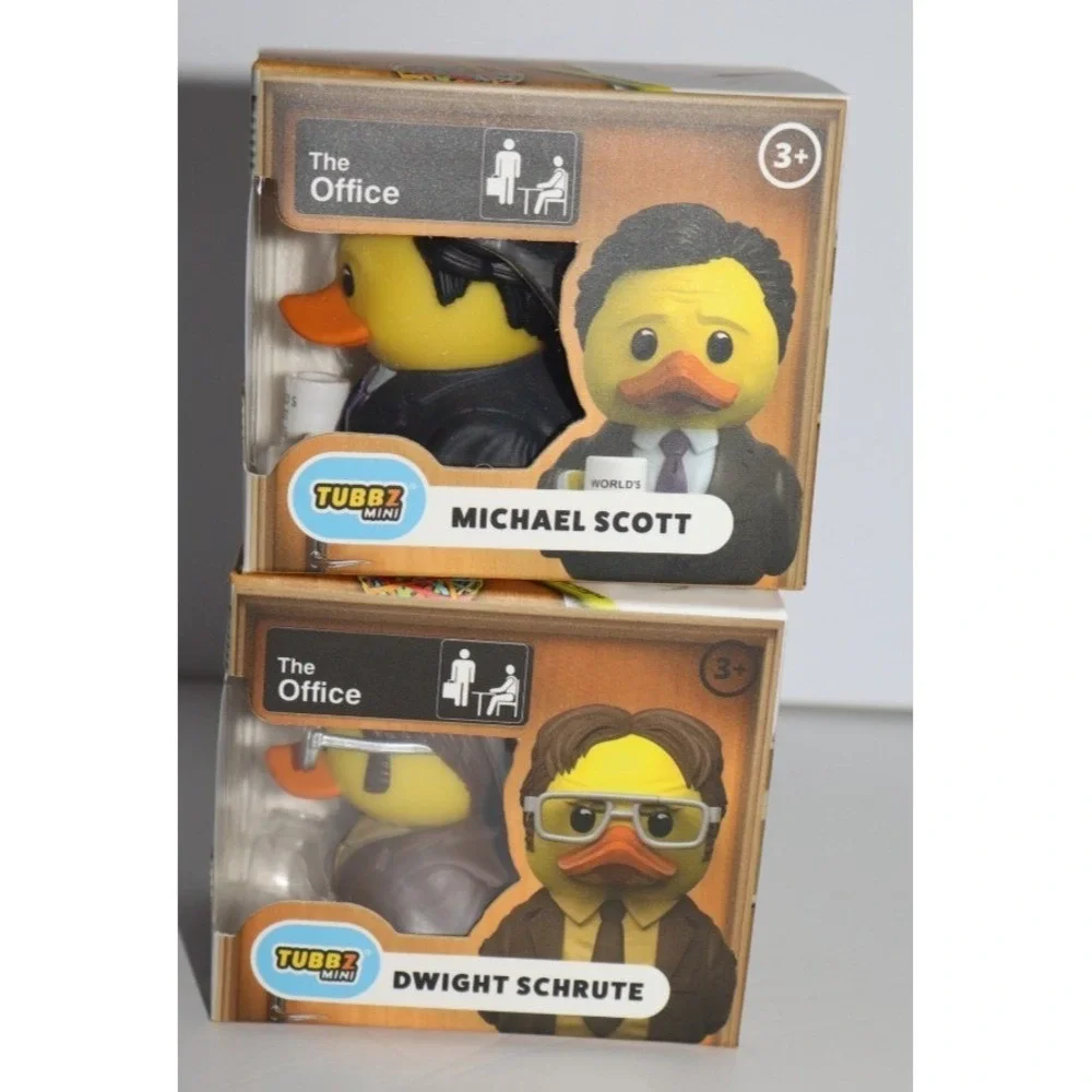 Tubbz THE OFFICE Michael Scott Dwight Schrute Mini Ducks Lot of 2 NEW